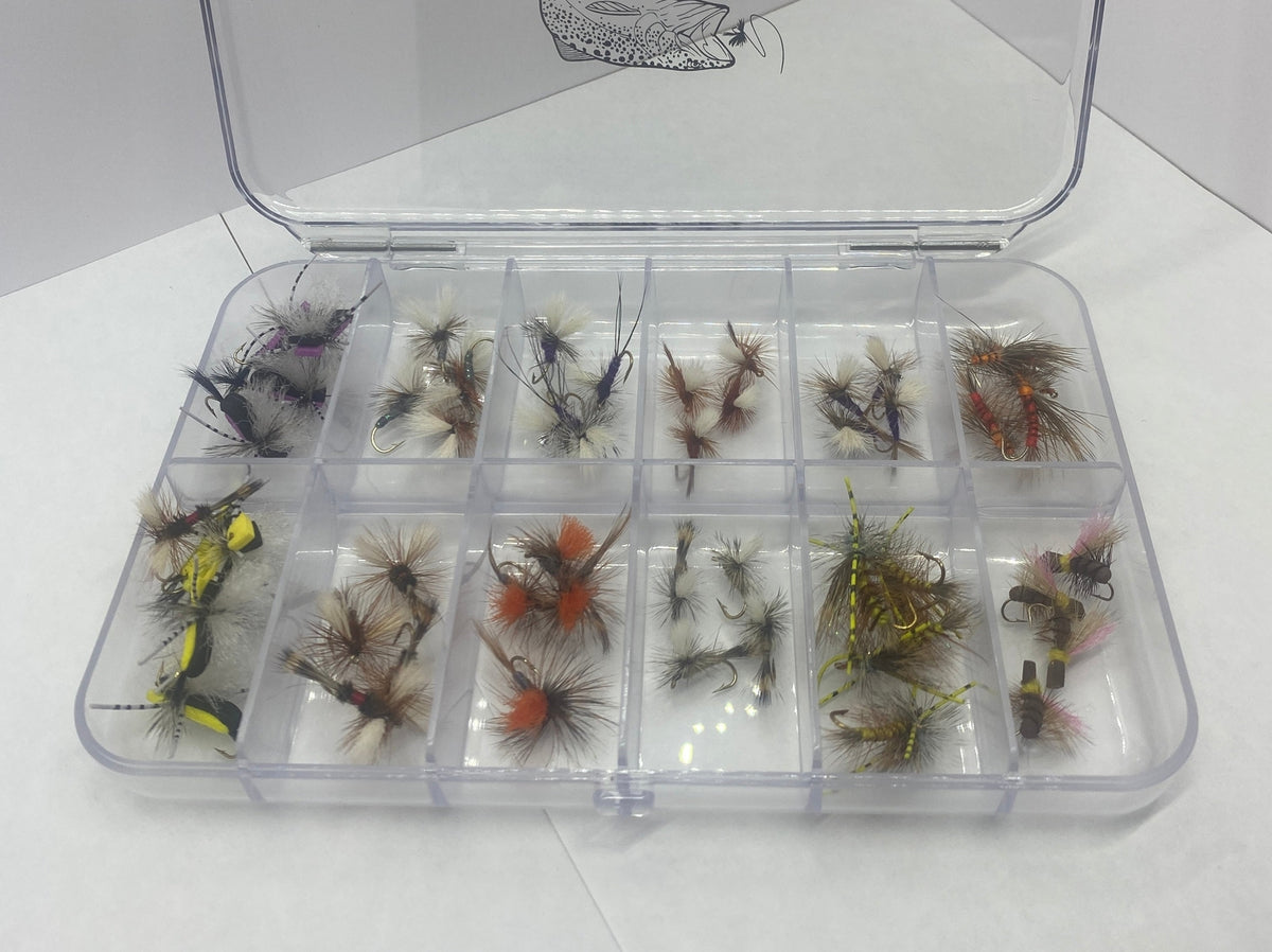 96-Piece Dry Dropper Fly Assortment for Fly Fishing - Multiple Styles