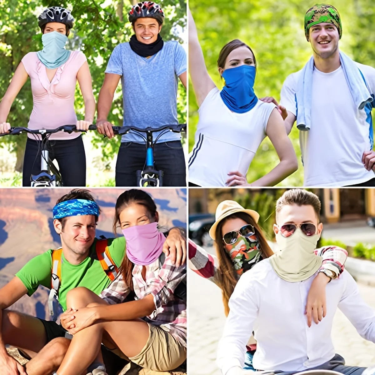 UV Protection Cooling Neck Gaiter Face Mask Scarf Windproof Cover
