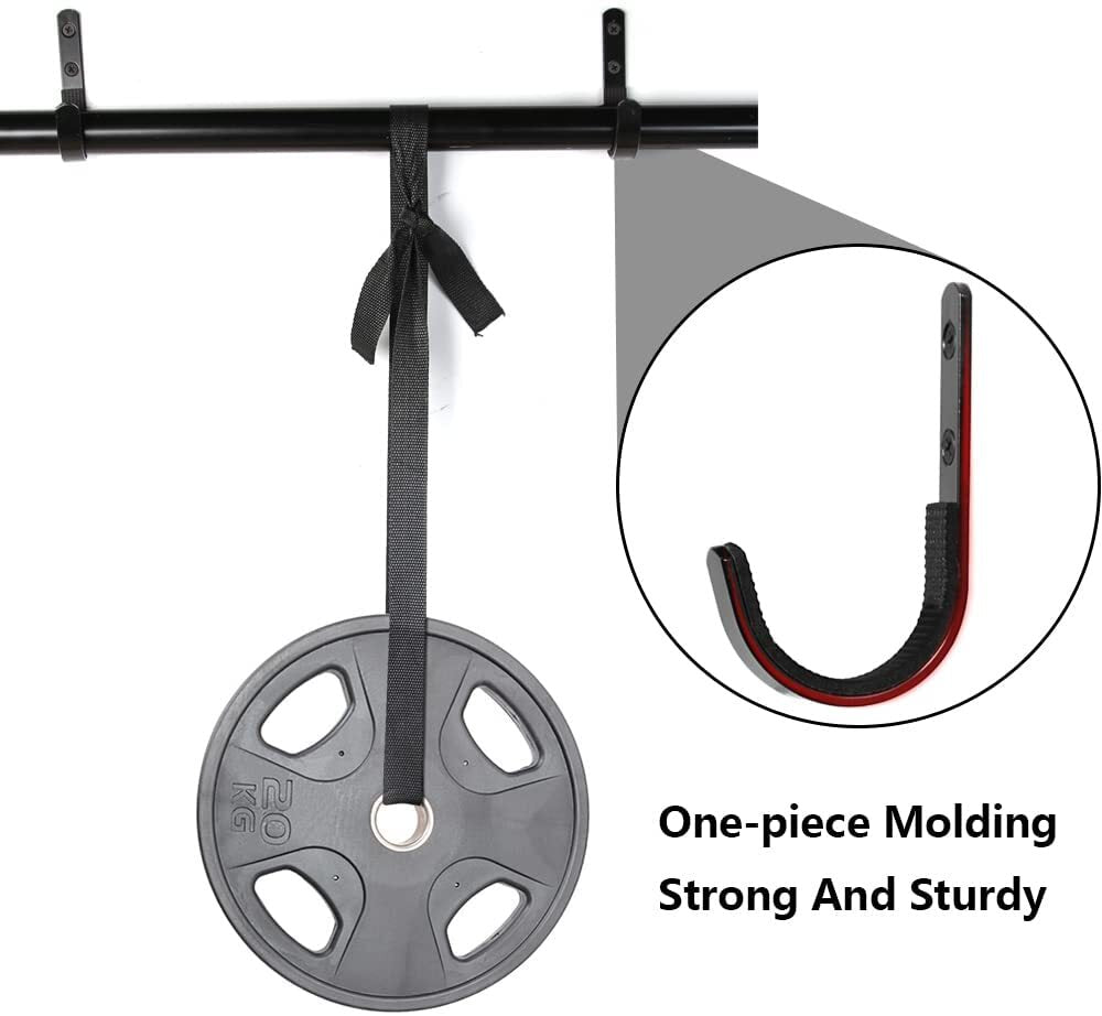 Wall Mount Gun Rack with Felt-Lined Hooks for Shotguns Rifles and Archery Bows