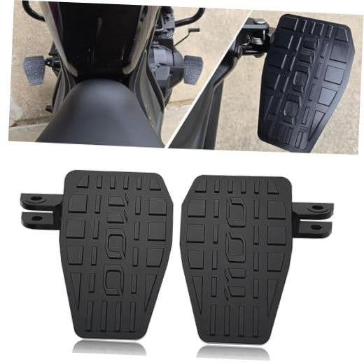 Motorcycle Wide Footpegs for Rebel 1100 CMX 2021-2026 Black - Durable CNC Aluminum Pedals