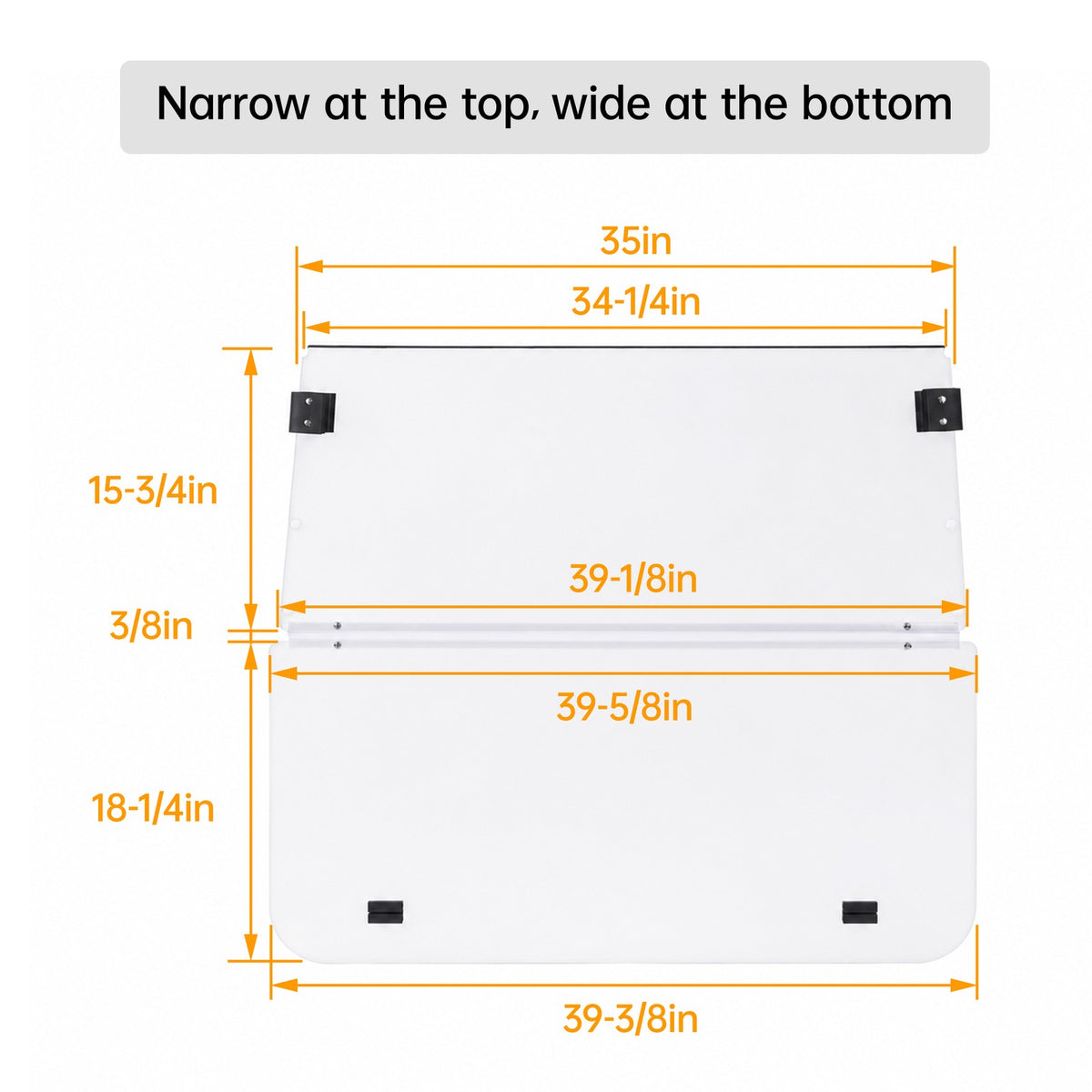 Golf Cart Windshield Folding Polycarbonate for Club Car DS 2000.5-UP - Clear