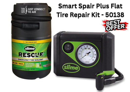 Bicycle Flat Tire Repair Kit - Slime Smart Spair Plus with Tools