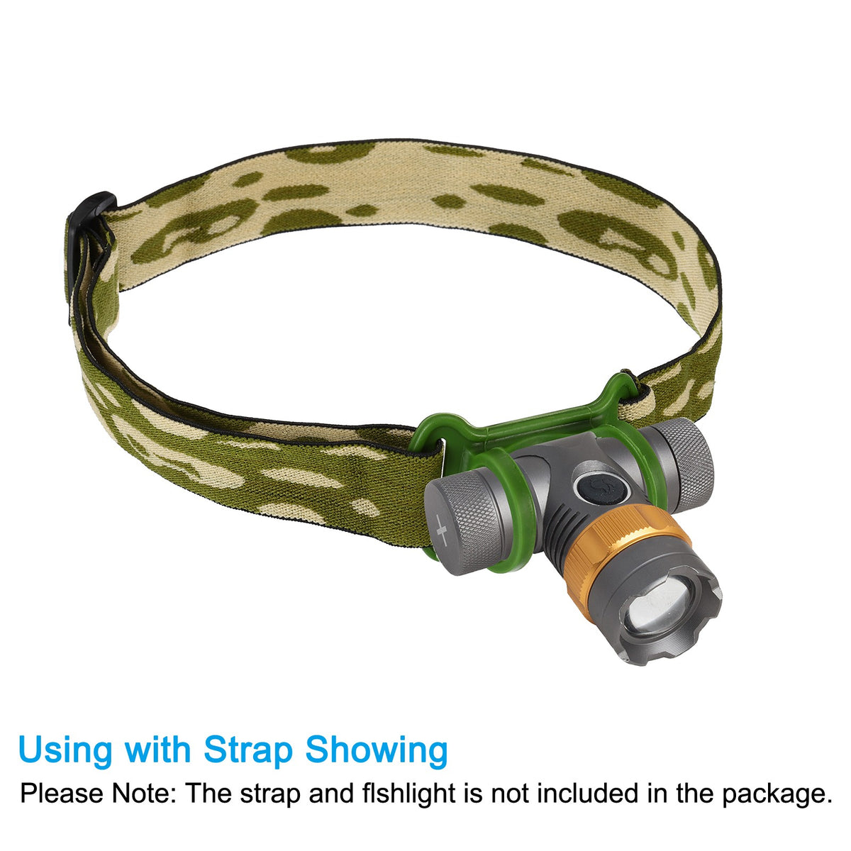 Silicone Headlamp Flashlight Holder Set for Outdoor Sports - 4 Pack