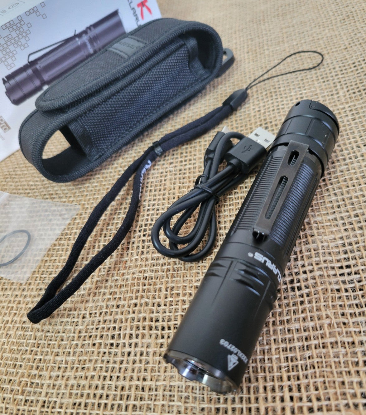 Rechargeable Water-Resistant Tactical Flashlight with Strobe, 2100 Lumens