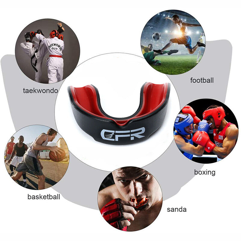 Gel Boxing Mouth Guard Gum Shield for MMA Rugby Teeth Protection