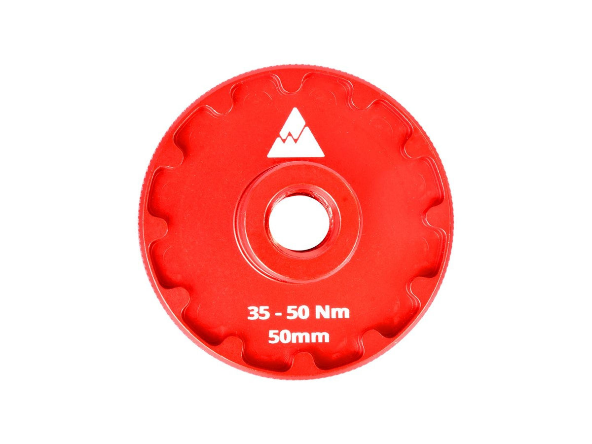 Bicycle Bottom Bracket Socket Kit - Thin Flange, 3/8 Drive, Red