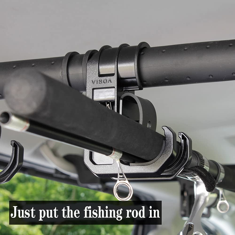 Heavy Duty Adjustable Car Fishing Rod Rack - Fits SUVs Vans Trucks
