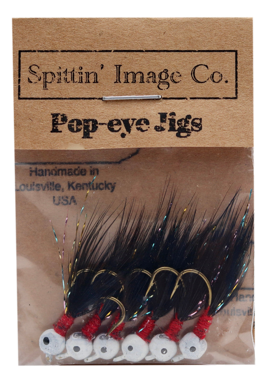Artificial Fishing Jigs - 1/20 oz Flies with Hand Tied Feathers - 6 Pack