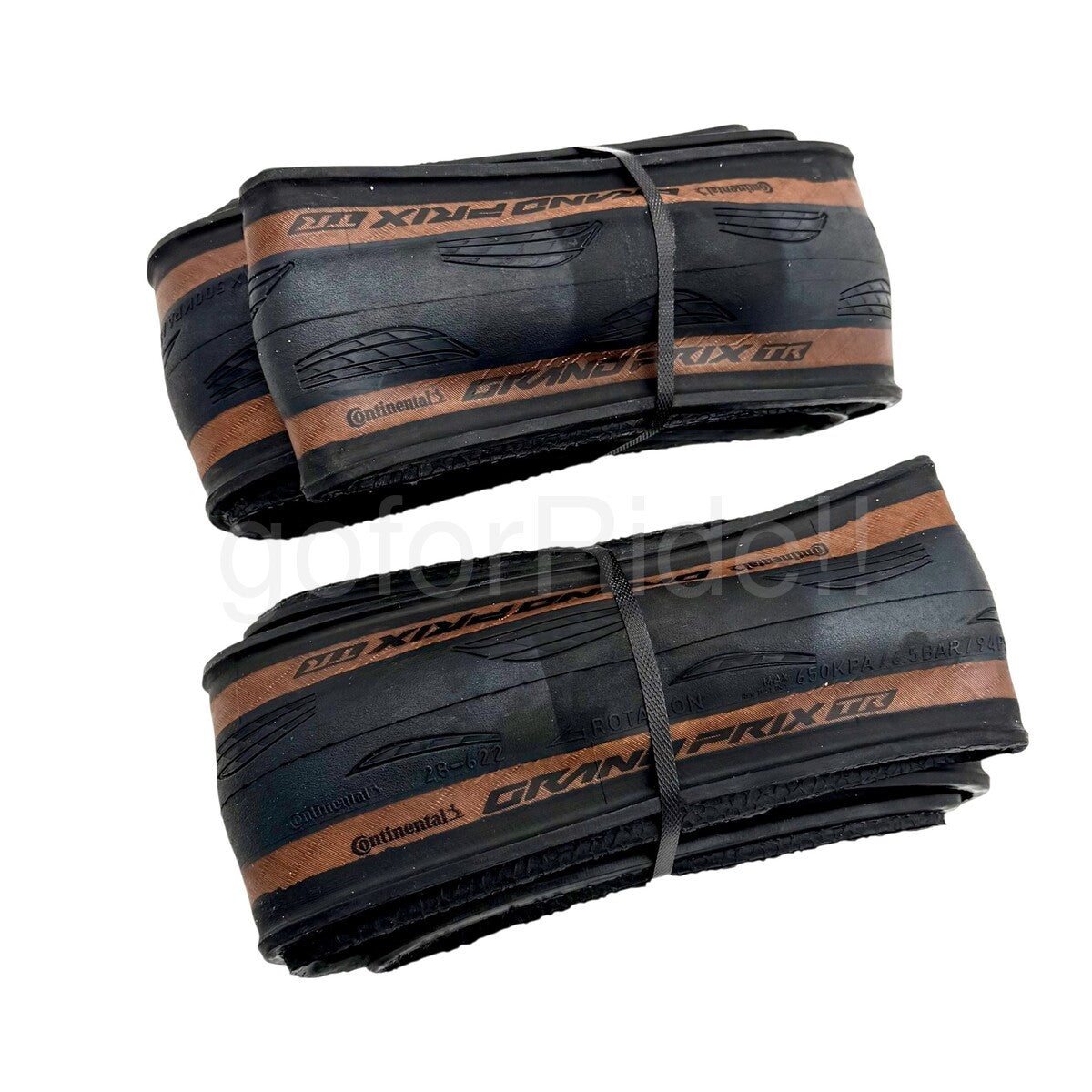 Road Bike Tubeless Tires 700x28C Black/Tan for Cycling - Pack of 2