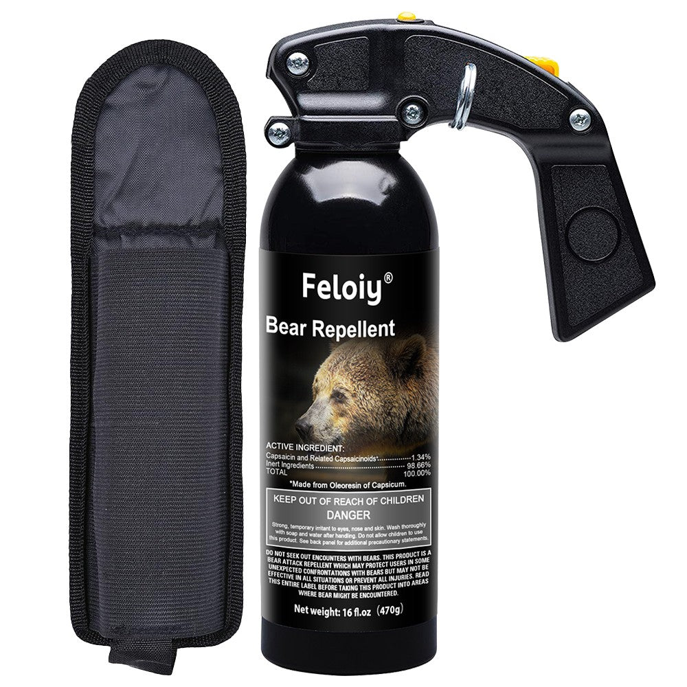 Bear Spray 16 oz - Maximum Strength Self-Defense with Holster