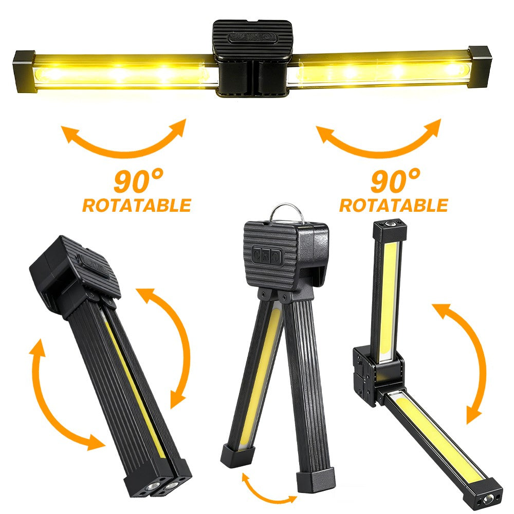 Rechargeable COB LED Work Light with Magnetic Base Flashlight