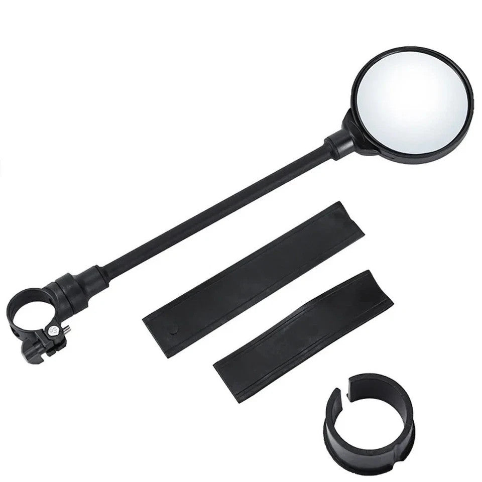 Bike Handlebar Mirror 2 Pack - Adjustable Rotatable Wide Angle Rear View