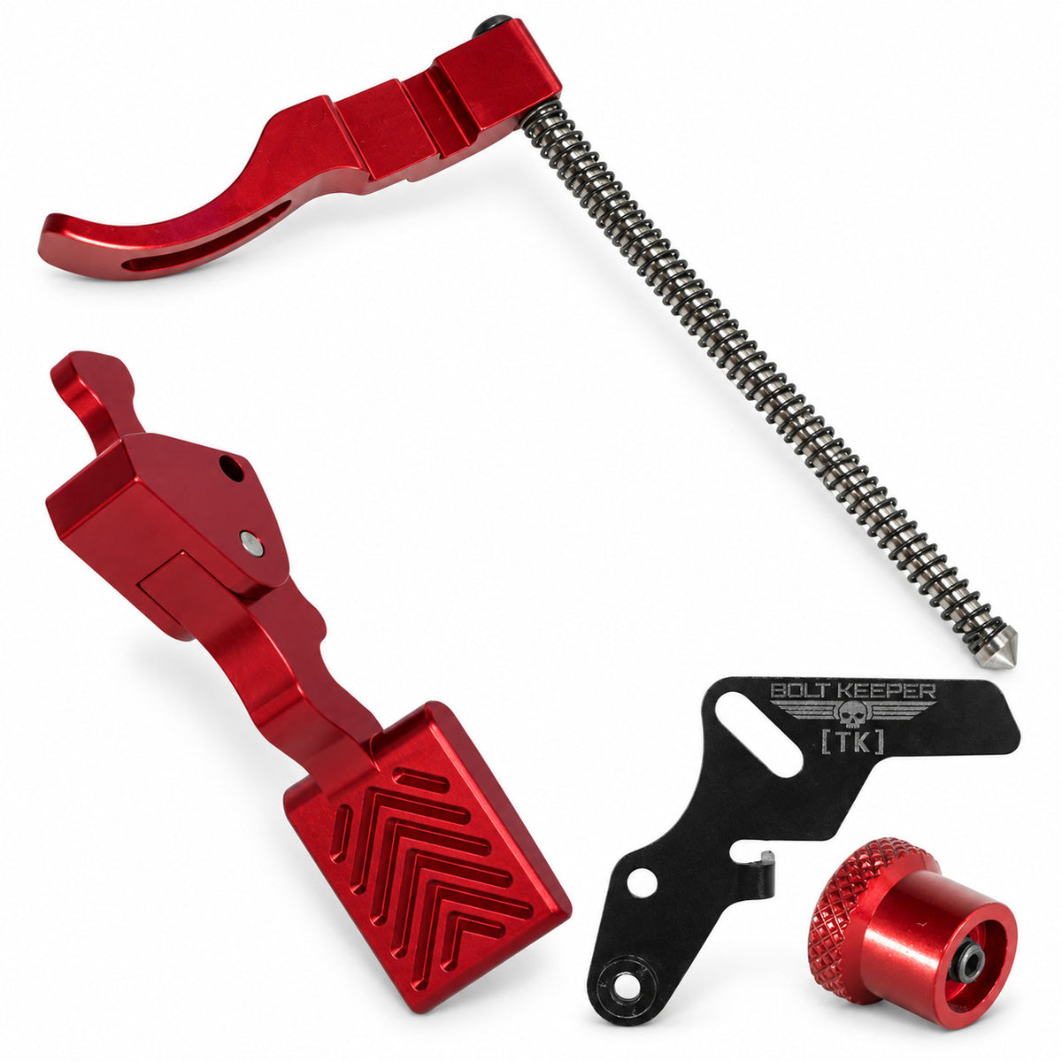 Ruger 10/22 Red Accessory Bundle - Fireswitch Bolt Keeper & Handle Kit