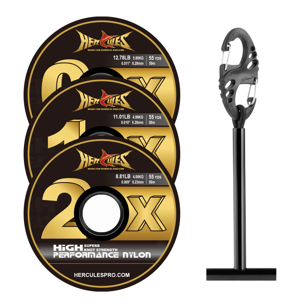 Fly Fishing Tippet Line Fluorocarbon & Nylon Spools - Multiple Sizes