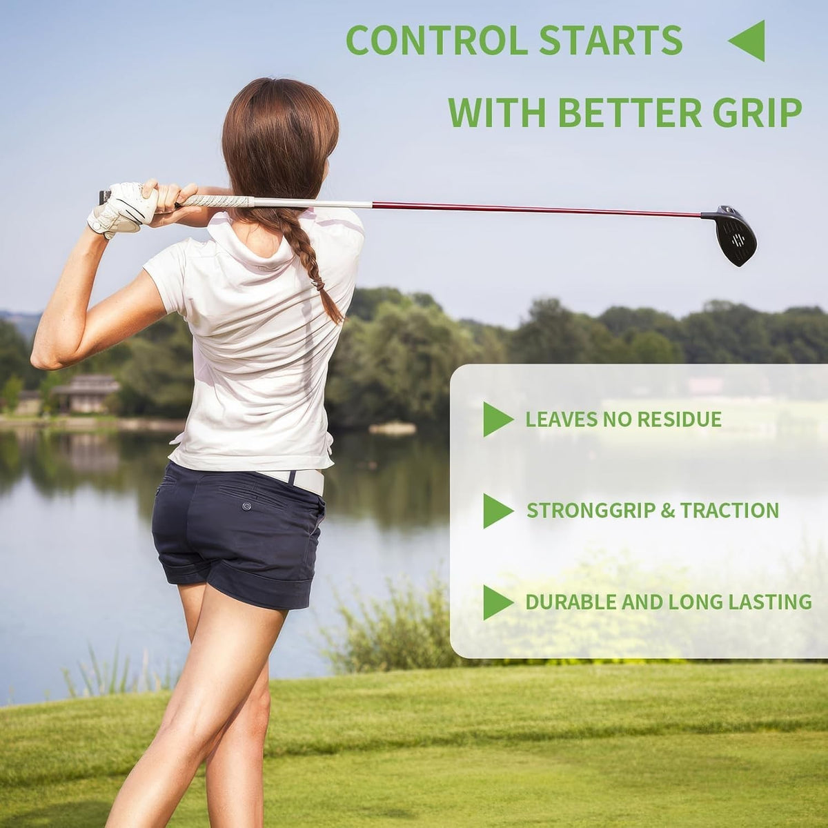 Golf Grip Tape Kit - 50 High-Quality Regripping Strips for Clubs