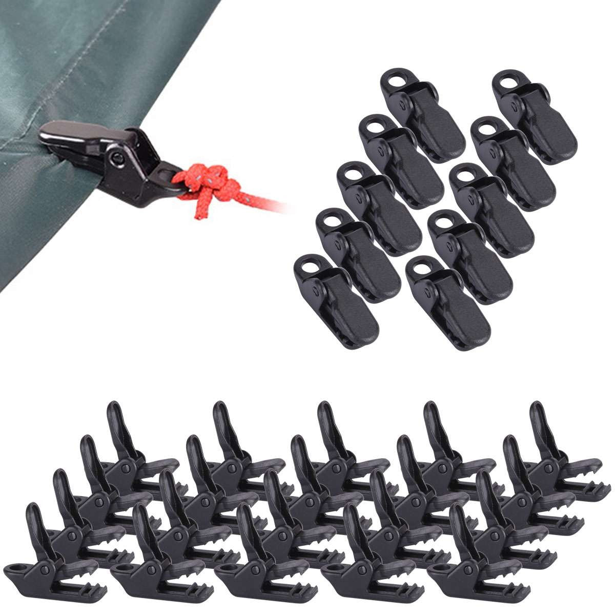 Heavy Duty Tarp Clips Locking Awning Clamp Set for Camping & Outdoor Use