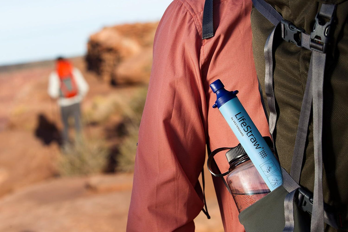 LifeStraw Personal Water Filter for Hiking Camping Travel Emergency - Removes Bacteria & Parasites