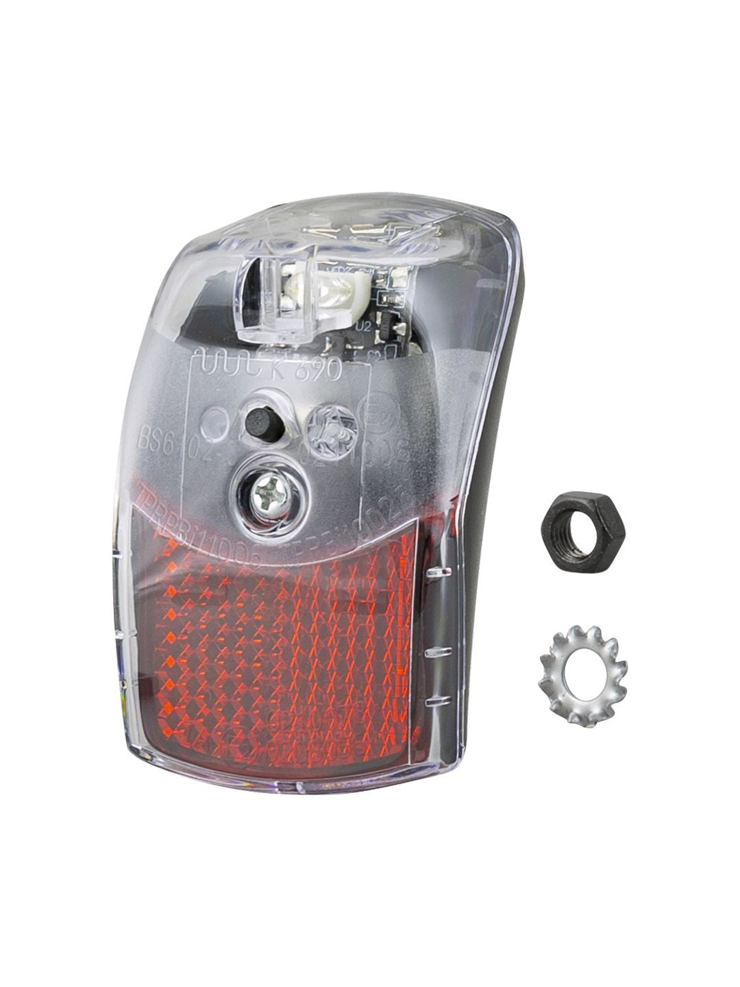 Rear Bike Light - Waterproof LED Cycling Light with 120H Runtime Black/Red