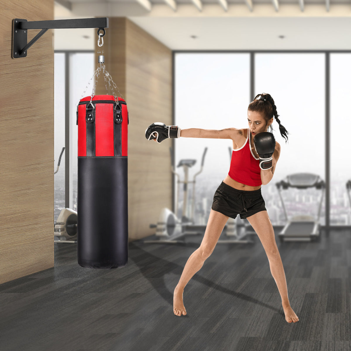 Heavy Duty Wall Mount Punching Bag Hanger - Steel Boxing Bag Bracket