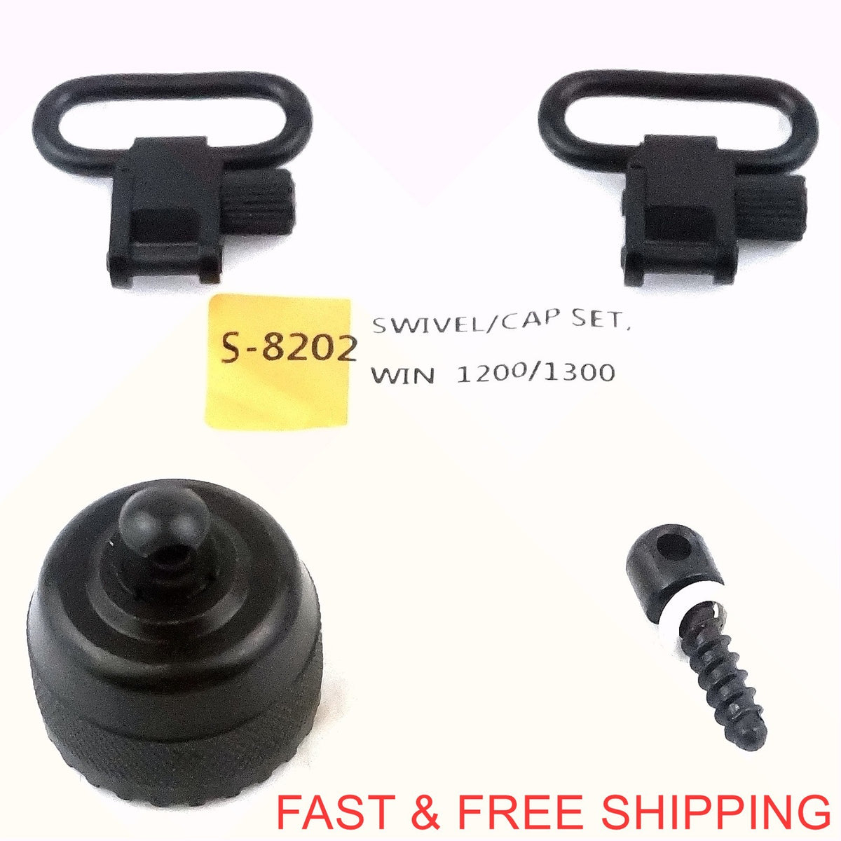 Shotgun Sling Mount Set for Winchester 1200/1300 12G Magazine Cap Swivel Adapter