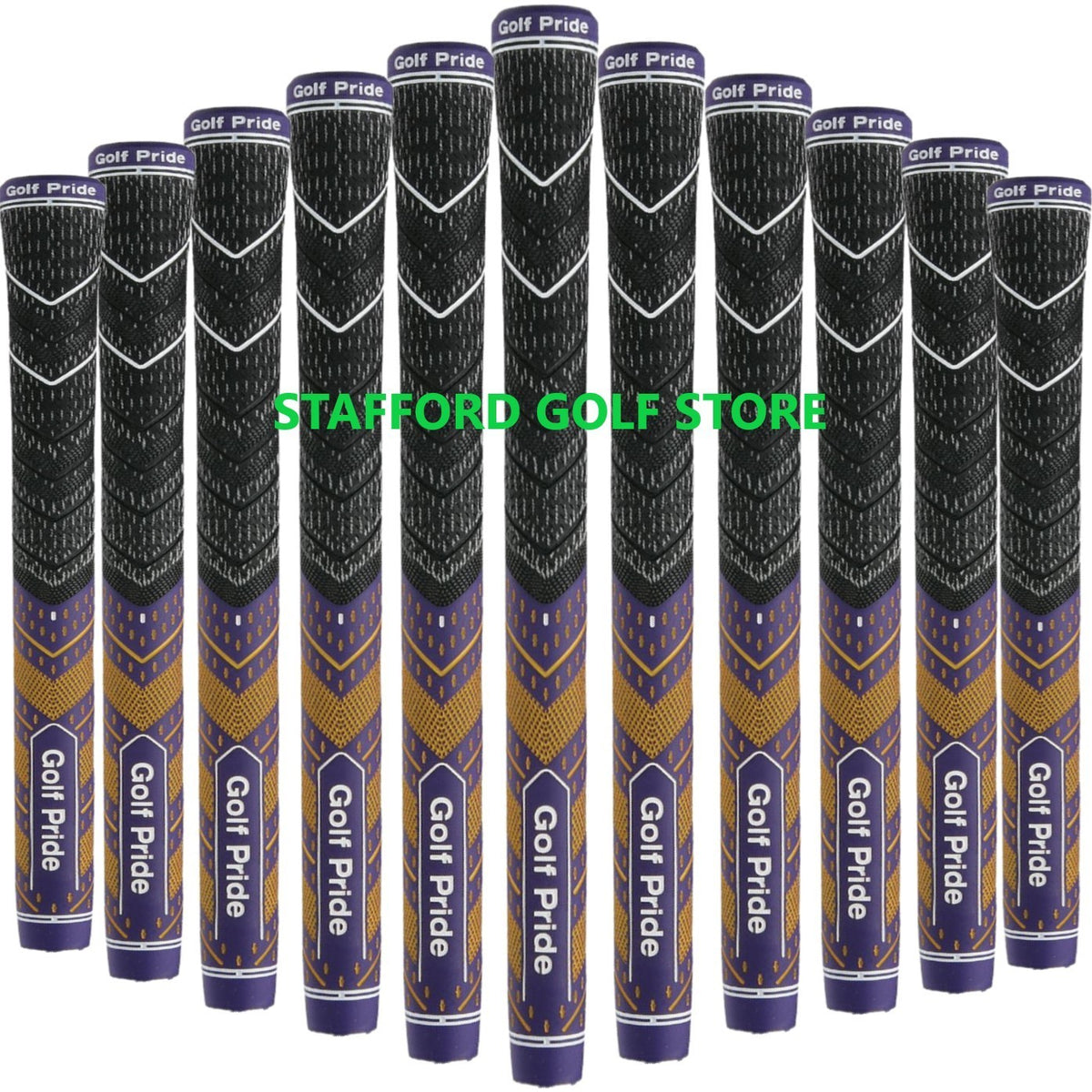 Golf Pride MCC Plus 4 Teams Golf Grips Purple/Yellow Multi-Set