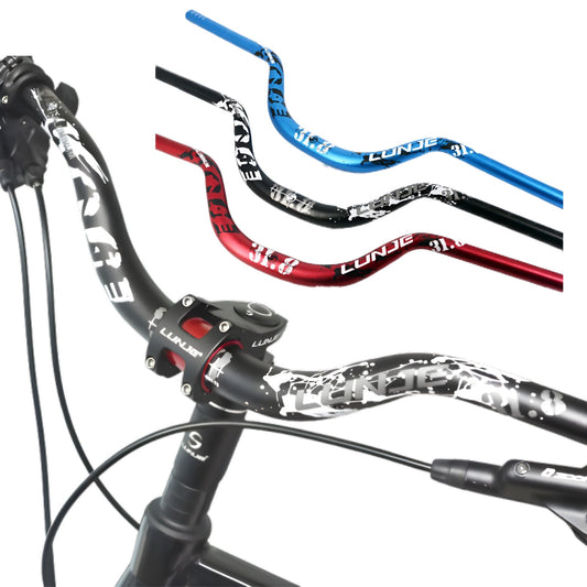 Mountain Bike Handlebar 31.8mm Aluminium Alloy 720mm Rise 30/90mm - Unbranded