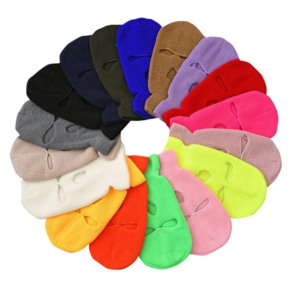 Full Face Ski Mask Winter Balaclava with 3 Holes for Snowboarding & Outdoor Sports