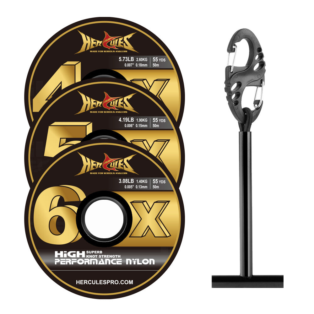 Fly Fishing Tippet Line Fluorocarbon & Nylon Spools - Multiple Sizes