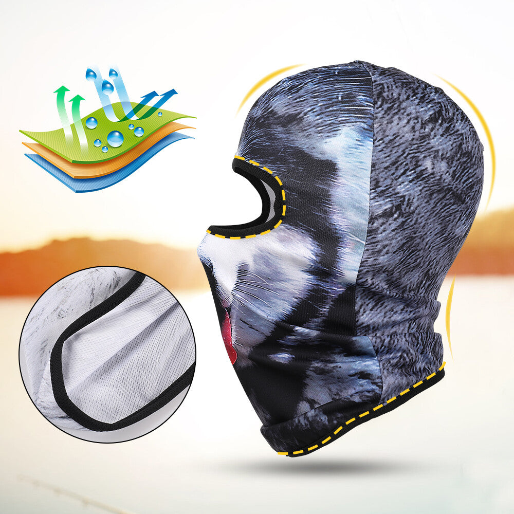 Animal Ears Hood Balaclava Full Face Cover for Winter Ski & Outdoor Activities