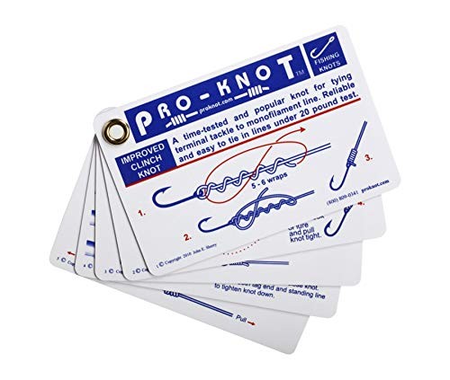 Fishing Knot Cards Waterproof Set - 12 Essential Tying Instructions
