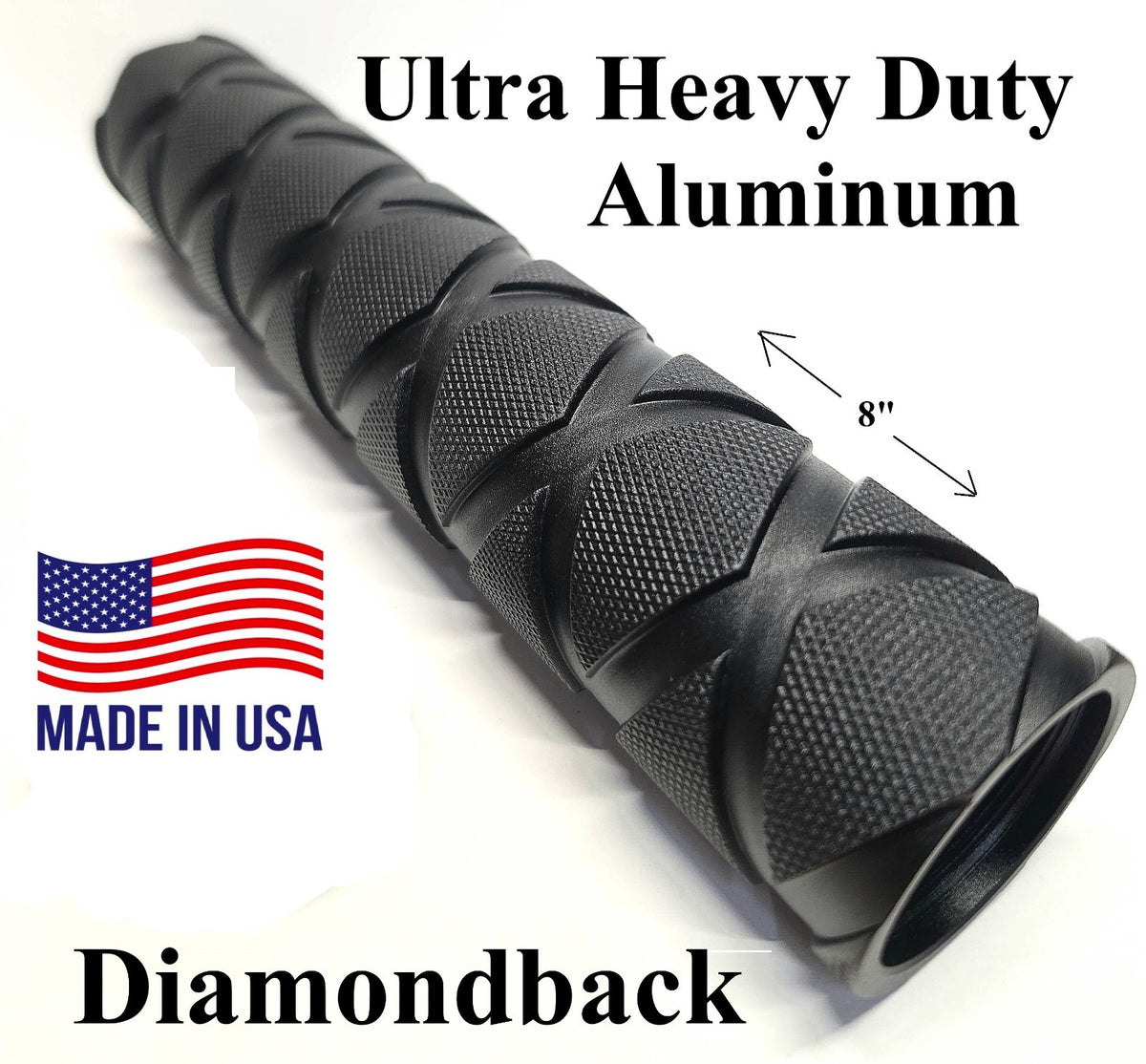 Heavy Duty 8.5-Inch D Cell Flashlight Extension Tube for Maglite & Similar