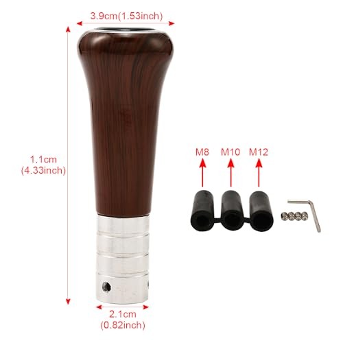 Universal Car Shift Knob with Wood Grain Finish for Manual Transmission