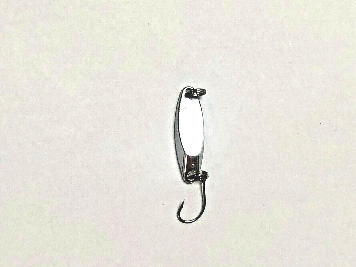 Fishing Lure Spoons Set - Kastmaster Style for Trout, Bass, Crappie - 1/16 oz, 1.5" Hooks, Silver & Gold