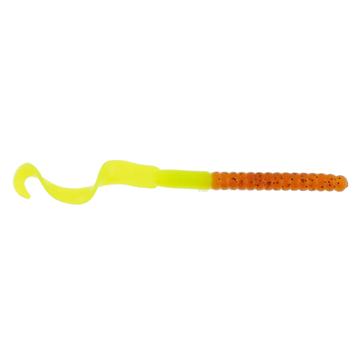 Powerbait 8.5-Inch Pumpkin Chartreuse Soft Fishing Worms – 6 Unopened Bags