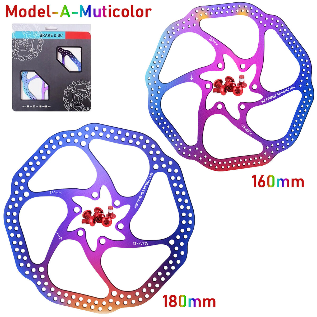 Bike Disc Brake Rotor 160mm 180mm 203mm for Road MTB Cycling