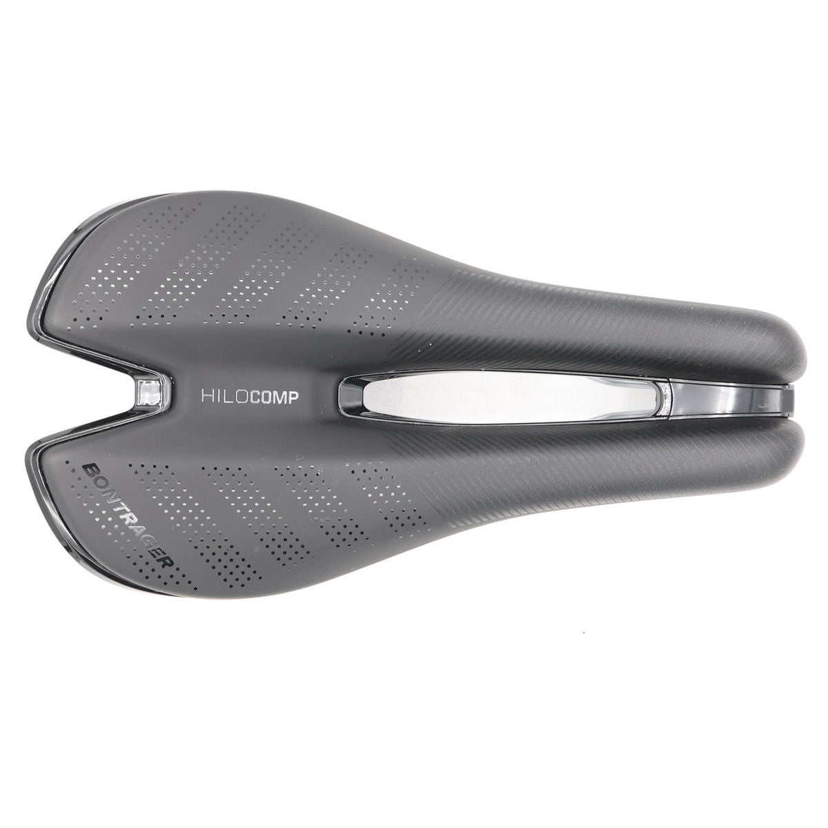 Bontrager Hilo Comp Triathlon Saddle 134mm Split Nose Steel Rails
