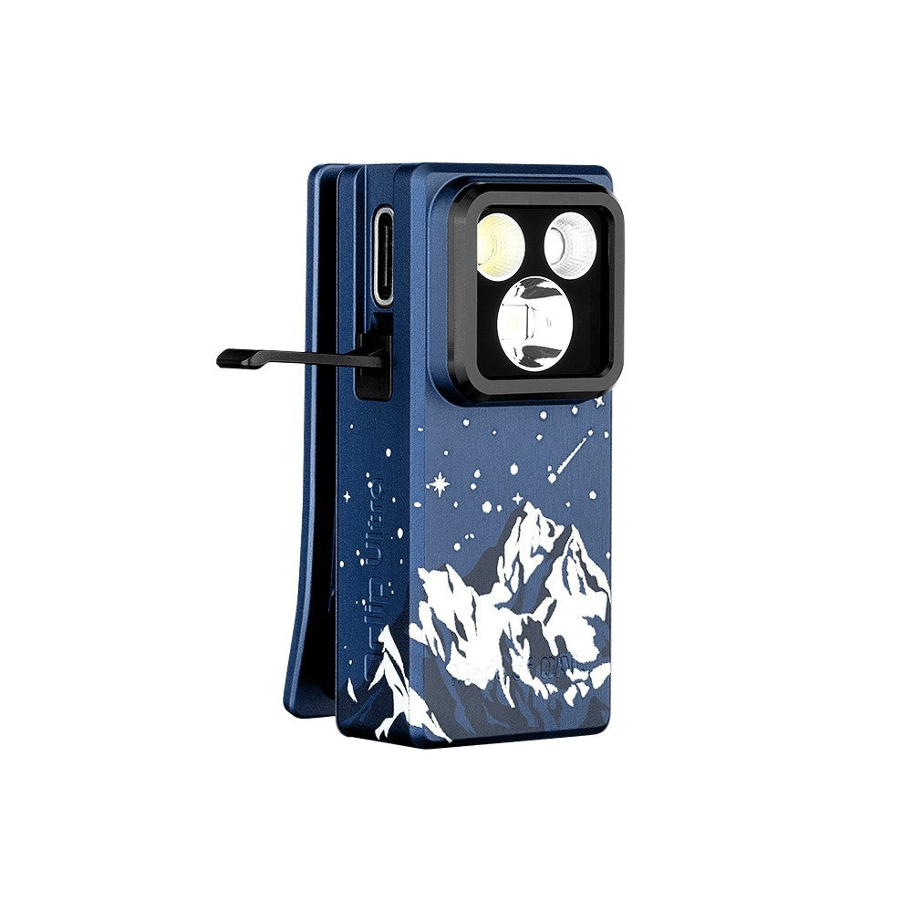 Olight Oclip Ultra Snowy Summit Clip-On Light 530 Lumens Flood Spot UV