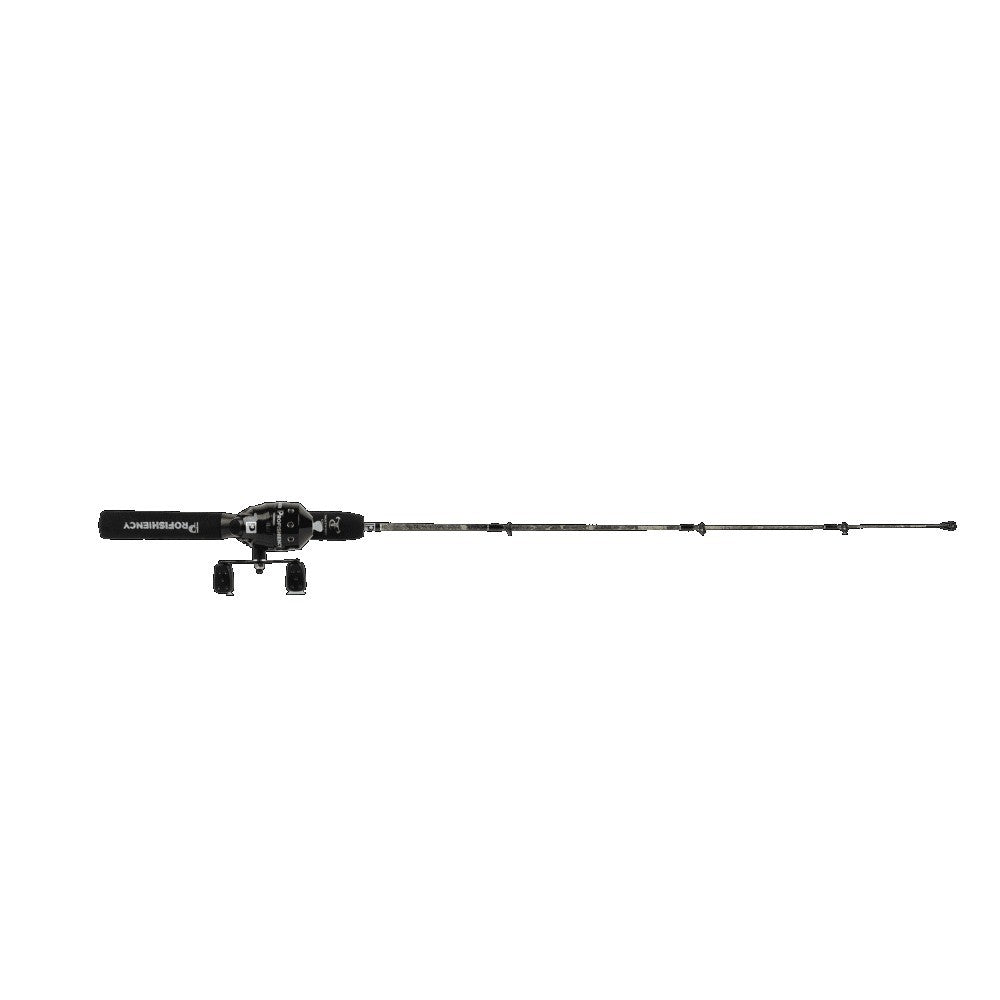 34-Inch Fiberglass Spinning Fishing Combo with Micro Reel and Camo Pattern