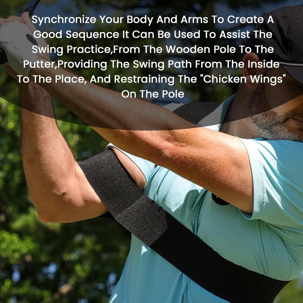 Golf Swing Power Band Training Aid for Improved Accuracy and Distance