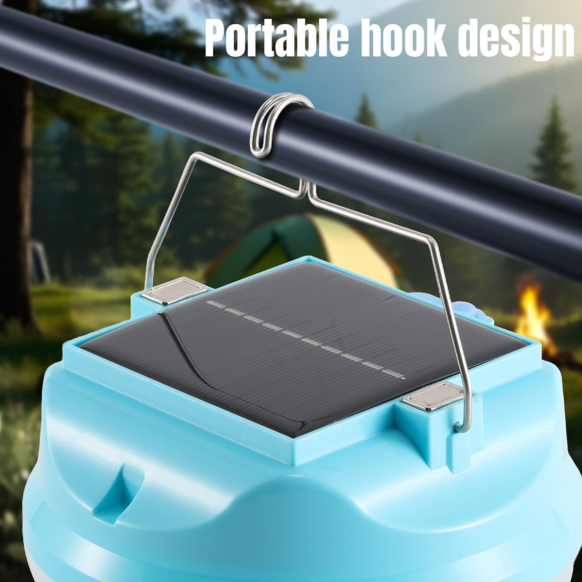 Rechargeable Camping Solar LED Lantern with Emergency Light