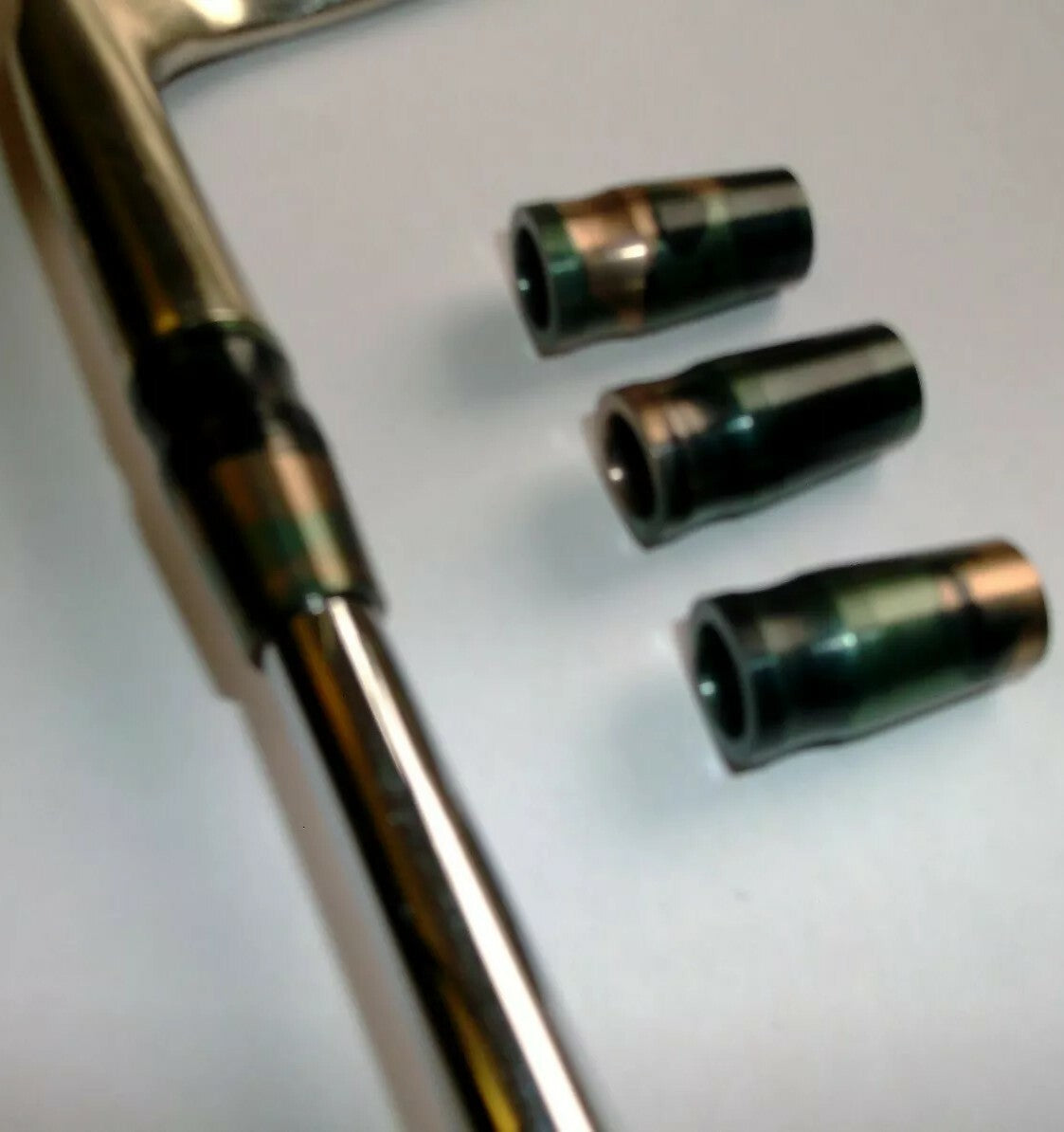 3-Piece Golf Ferrules Metal Aluminum Camo Design for Iron Shafts - Made in USA