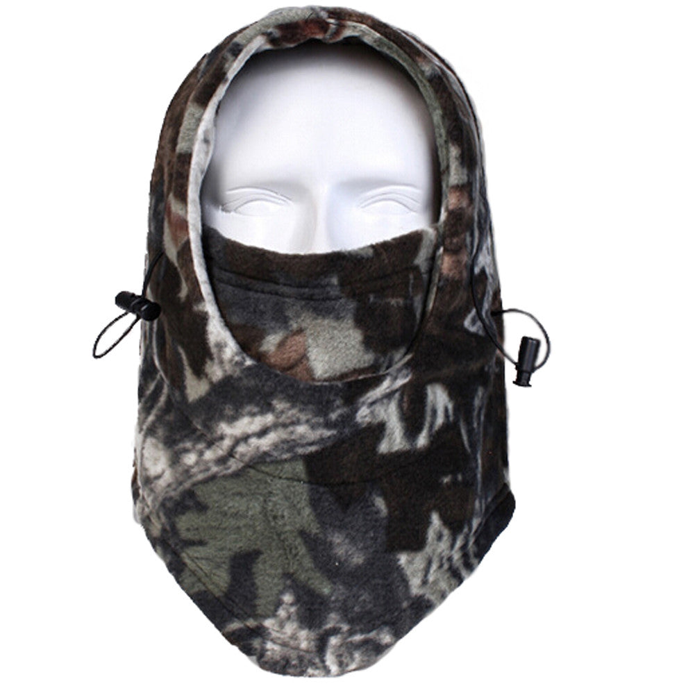 Cold Weather Balaclava Face Mask - Windproof Fleece Hood for Hunting Skiing