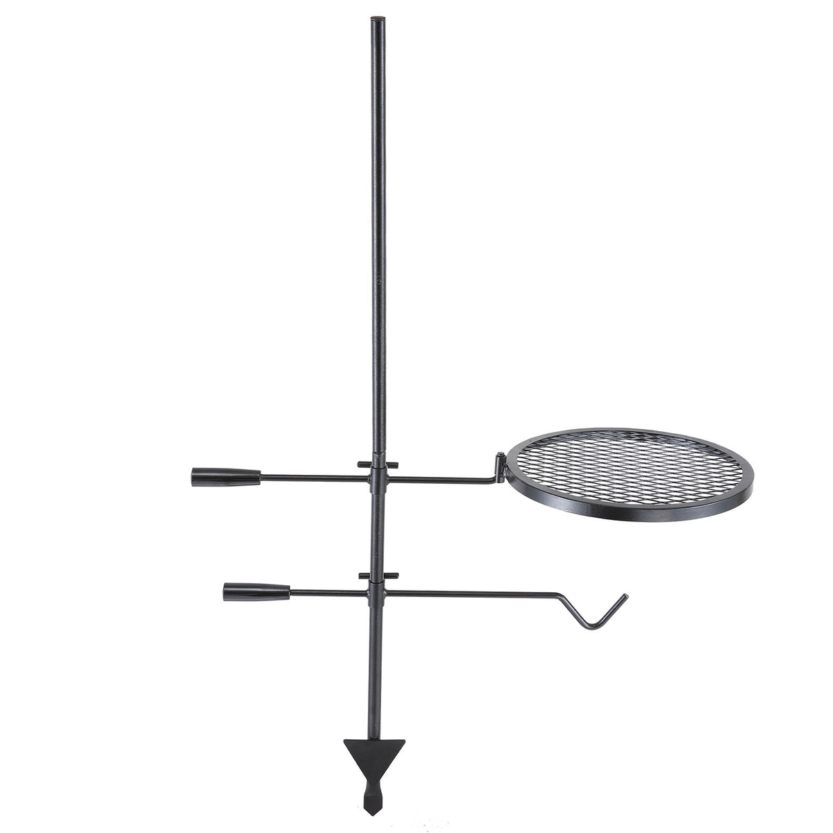 Heavy Duty Steel Swivel Campfire Grill with Adjustable Height for Outdoor Cooking