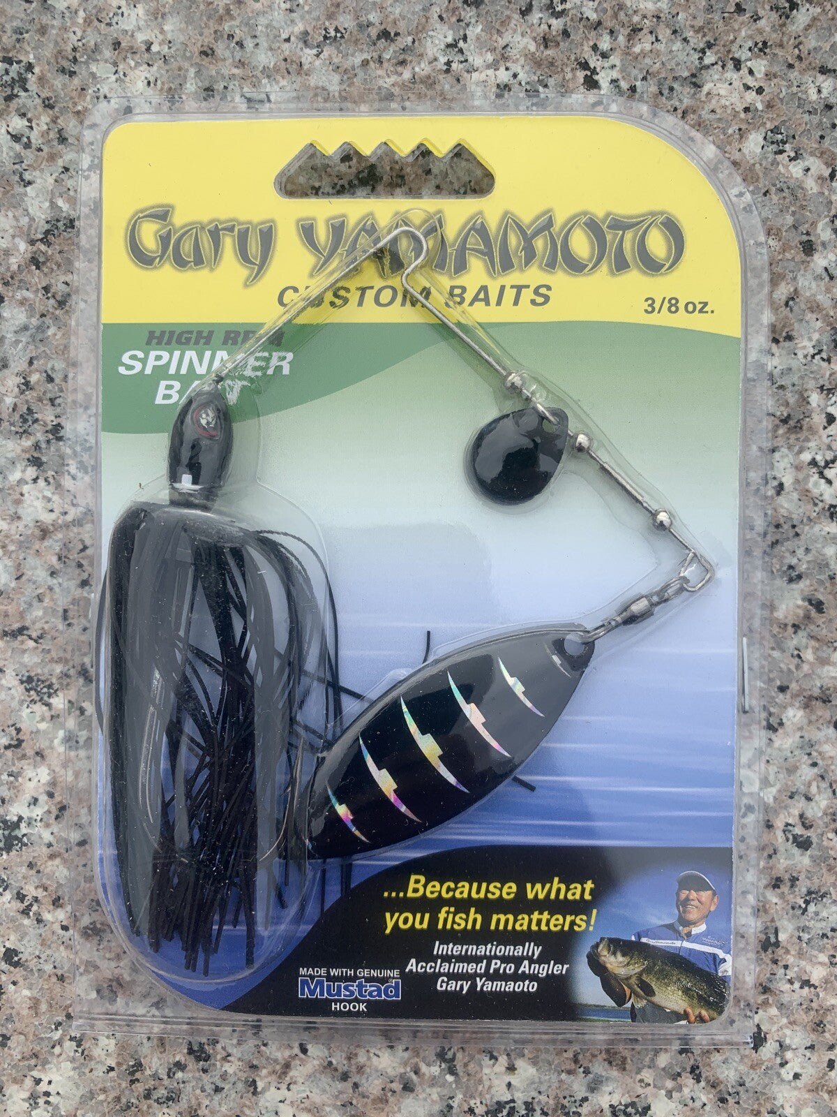 Spinnerbait 3/8 OZ Black Bone Fishing Lure - Discontinued