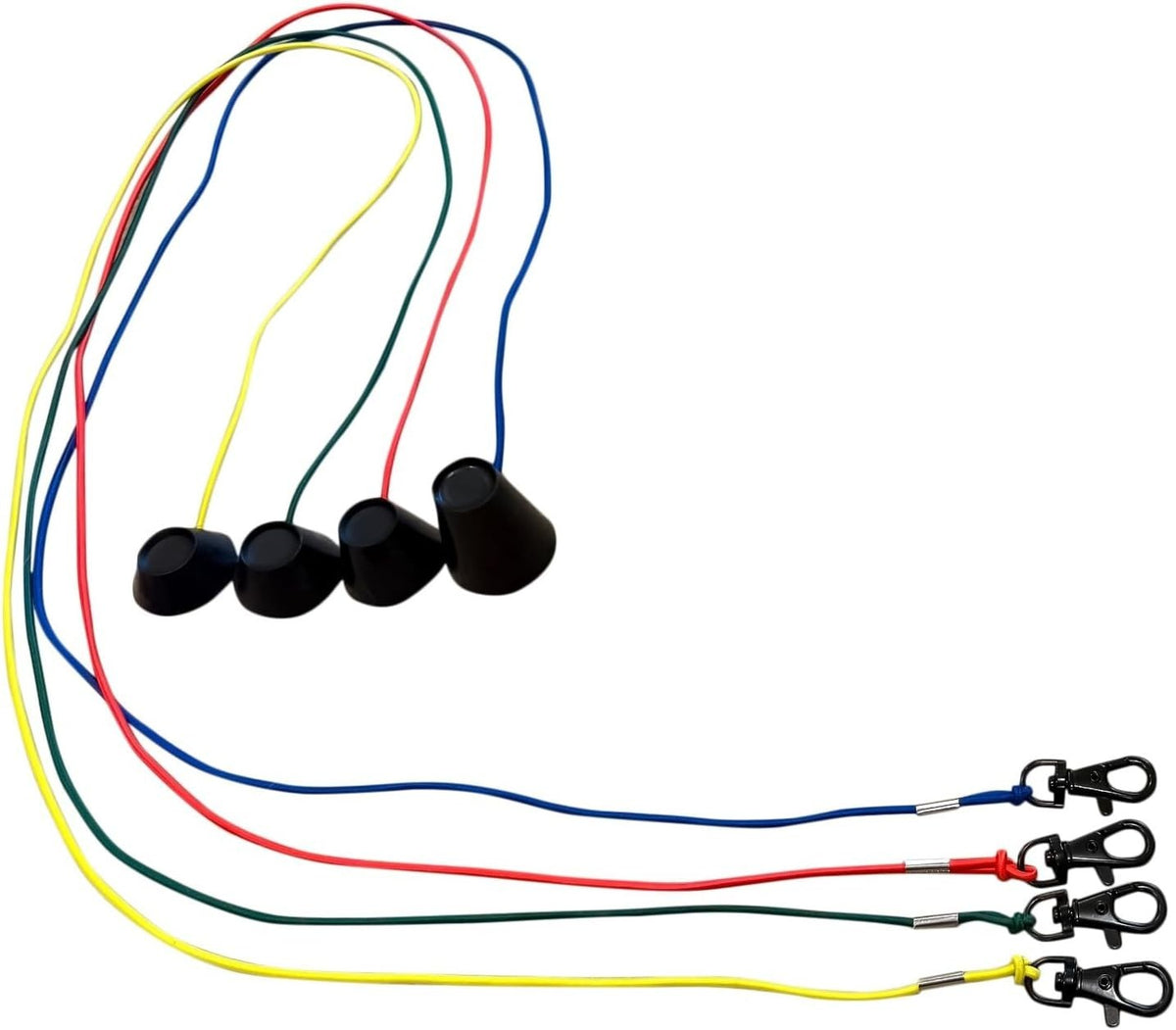 3FT Golf Simulator Tees - Durable Silicone with Swivel & Bungee Cord