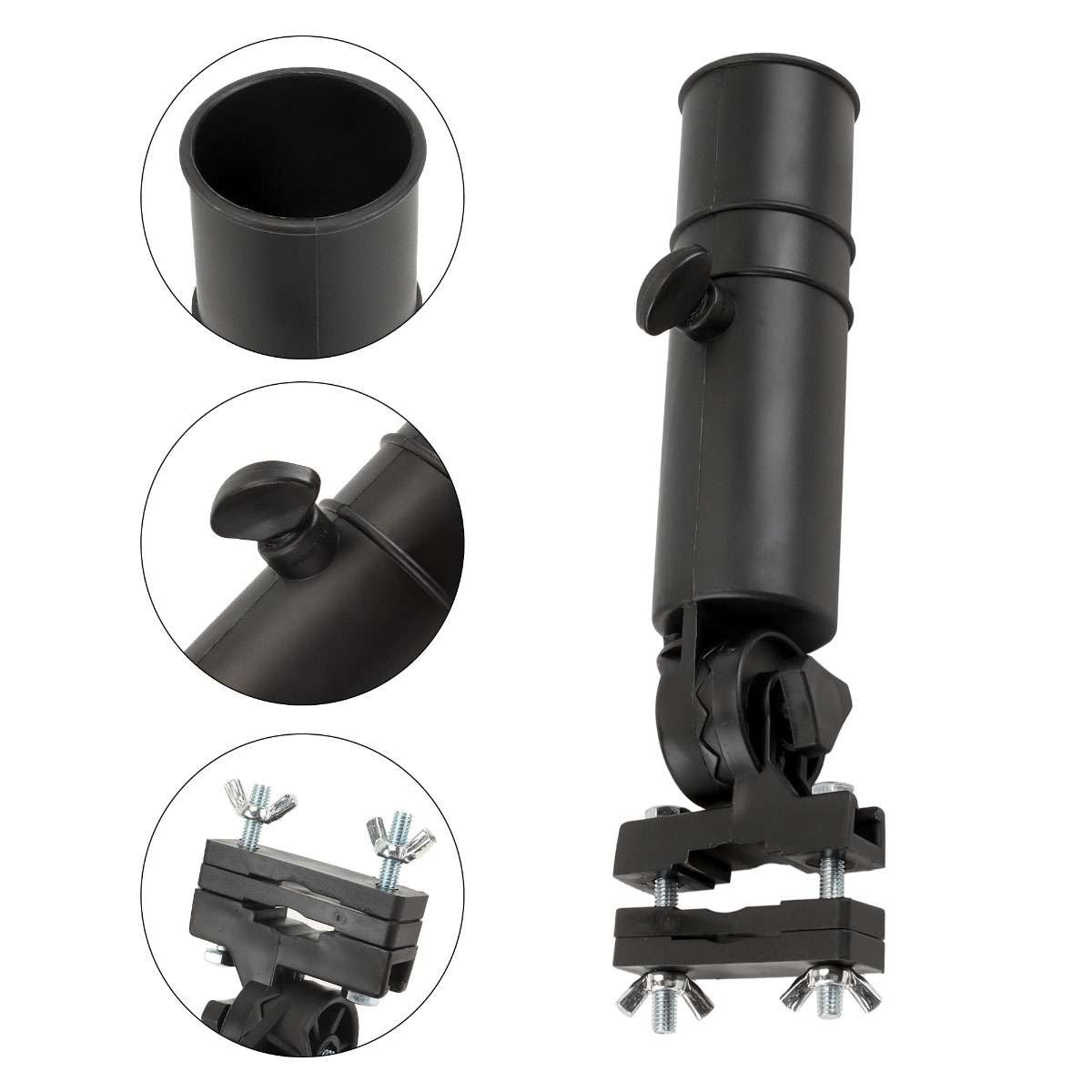 Adjustable Golf Umbrella Holder Clamp for Push Cart Stroller Bike