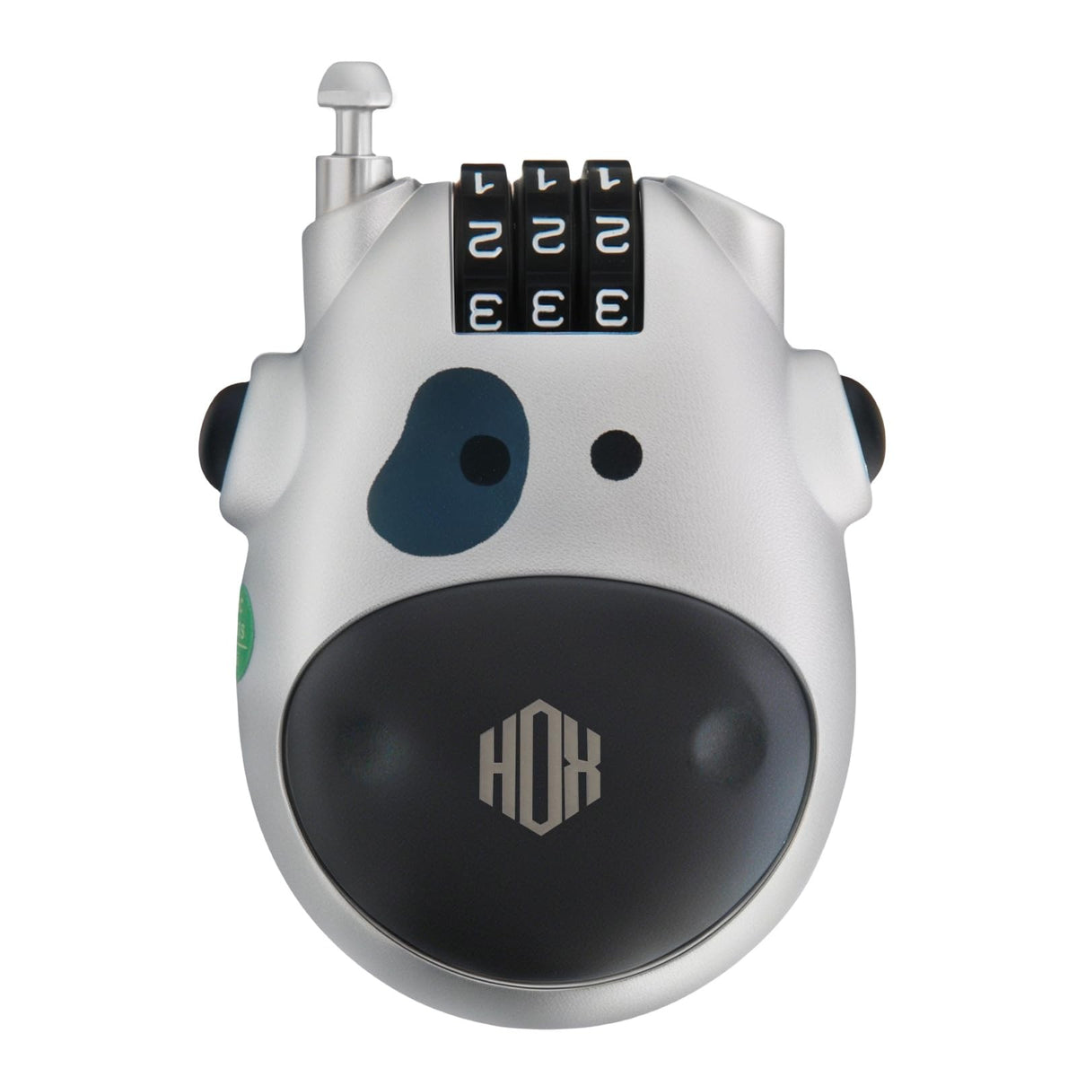 3-Digit Combination Lock with 3 Feet Retractable Cable for Bikes & Sports Equipment