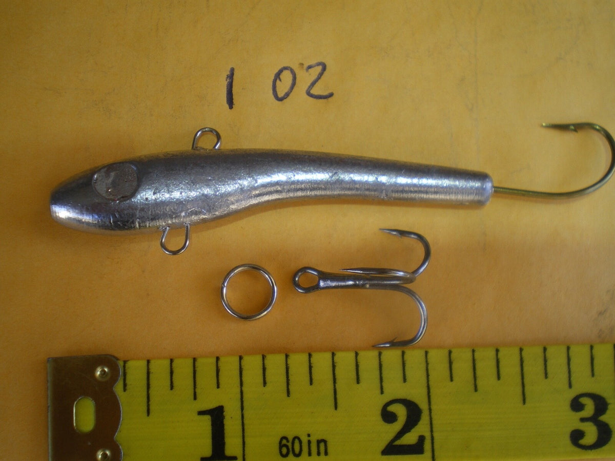 50 Pcs Minnow Jigging & Casting Fishing Lures - Unpainted Lead-Free Baits