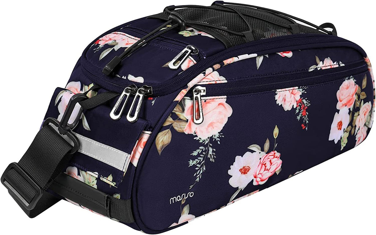 Waterproof Bicycle Rack Bag with Large Capacity and Reflective Strip - Rear Seat Pouch for Cycling