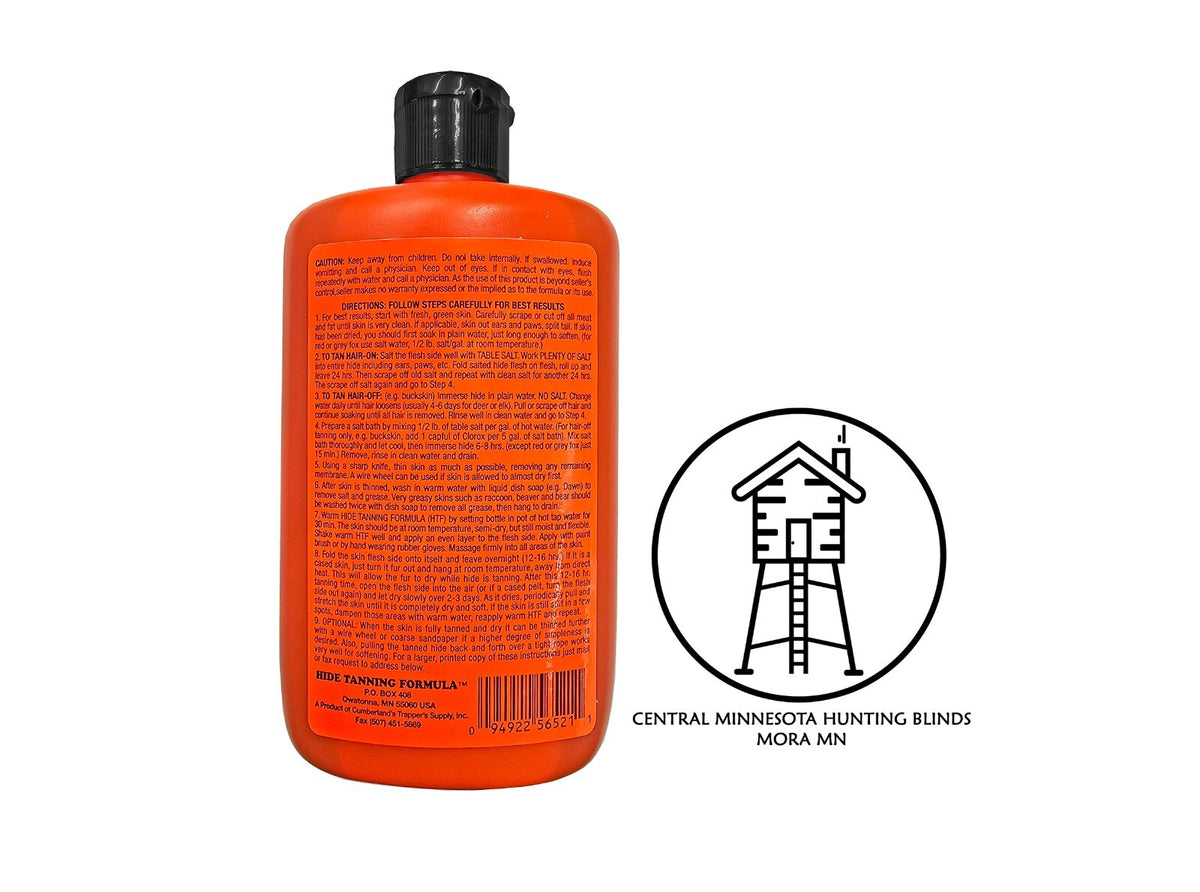 Home Tanning Solution for Hides & Fur, 8 oz - Easy Leather & Fur Tanning